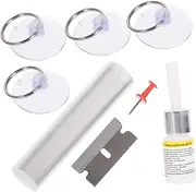 Alipis 1Set Auto Glass Repair Kit Windshield Crack Repair for Chips Scratches Easy to Use Portable and Car Window Repair