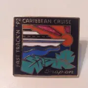 Snap On Tools Collectable 1992 FAST TRACKN CARABBEAN CRUISE WINNER PIN RARE