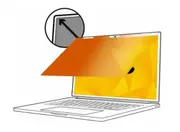 3M Gold Privacy Filter for 13.3inch Laptop with 3M COMPLY Flip Attach, Adhesive Strips and Slide Mounts, 16:10