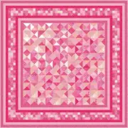 THINK PINK - Pink Pre-cut Quilt Kit -All Sizes -by Quilt-Addicts - Free Post