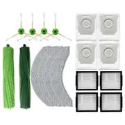 For Combo 10 Max Main Side Brush HEPA Filter Mop Pads Dust Bags Spare Parts Accessories As Shown