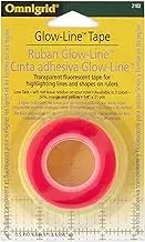 Omnigrid Glow Line Tape, Pink/Orange/Yellow, 3 Pack