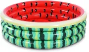 Xflated Kiddie Pool 5 Feet Watermelon Durable Inflatable Pool for Kids, Large...