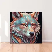 Wolf Face Abstract Art Limited Edition High Quality Home Decor Australian Made