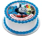 Thomas The Tank Engine train Personalized Edible Wafer Circle Cake Topper 19cm