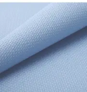 Aida Cloth 14 Count Cross Stitch Fabric Silver Standard 15x18” Light Blue