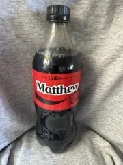 Share A Coke with Matthew 2025 Personalized Gift Coca Cola Bottle 20oz Zero