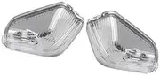 QASULER For VW, for Crafter 2006 2007 2008 2009-2017 Wing Mirror Indicators Lens Rearview Turn Signal Light Lamp Cover(Right) Car Side Mirror Indicator Light(BLACK Left Right)