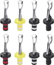 2024 Wine Bottle Stopper 8 Pieces Bottle Stoppers With Lever Silicone Bottle Stopper Wine Stoppers