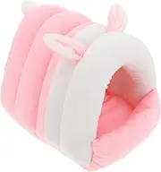 BAZEITFLOW Luxurious Hamster Bed Soft Cotton Nest Cozy Hideout for Small Pets Warm Guinea Pig House