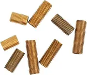 8Pcs Brass Lamp Connecting Rods Light Thread Pipes Creative Thread for Lamp Fixtures Brass Thread Rods