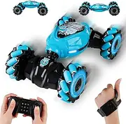Panmall RC Car, Dual Mode, Gesture Sensing RC Stunt Car with Light & Music, 2.4g Remote Control, USB Charging, Double Sided Rotating Off Road Vehicle 360° Flips