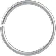 [Generic] 1Pc 925 Sterling Silver Small Thin Nose Ring – 22g Seamless 6mm Nose Piercing Hoop Body Jewelry