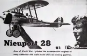 NIEUPORT 28 PLAN + CONSTRUCTION ARTICLE to Build a 33" UC Scale Model Airplane