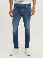 GUESS Blue Miami Skinny Denim Jeans in Mid Wash Size: 30, Spandex