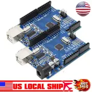 2 units-Compatible with Arduino UNO R3 IDE, ATmega 328P CH340G Development Board