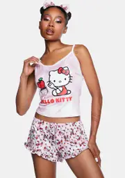 [Hello Kitty x Cup Noodles] Cami and Shorts Set