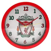 Liverpool FC Crest Wall Clock White/Red One Size