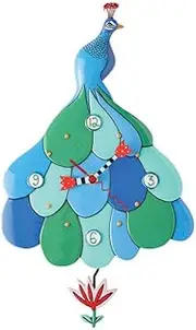 Priscilla Peacock Clock