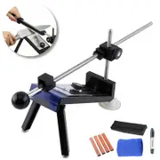 OZNALA Professional Chef Knife Sharpener Kitchen Sharpening System Fix Angle 4 Stones
