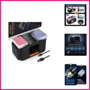 Rechargeable 2 Decks Card Shuffler, Automatic 2000 MAh Quiet Electric Shuffle...