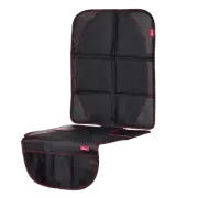 Diono Ultra Mat Car Seat Protector with 3 Mesh Pockets, Black
