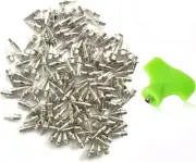 AUGSUN 120Pcs Stainless Steel Track and Cross Country Spikes with Spike Wrench,
