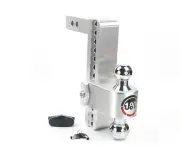 Weigh Safe 2" 180 Degree Class IV 10" Drop Hitch Receiver, 12.5K; CTB10-2