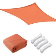 Sun Shade Sail 16x16FT 97% UV Block Square Canopy Outdoor Pool Bright Orange