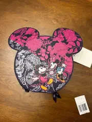 NWT Vera Bradley Mickey & Minnie’s Flirty Floral Tonal Whimsy Cosmetic Purple