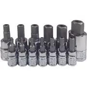 13 Pc. Tamper-Resistant SAE HEX Bit Socket Set 13794 ATD 13794 0 Metal
