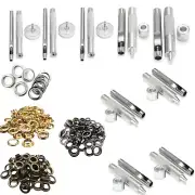 Eyelets Grommet with Setting Tool Eyelet Punch Kit for Leather Fabric Shoes Bags