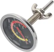 UTHCLO 1Pc BBQ Stainless Steel Oven Thermometer Instant Read Food Thermometer with Dial for Outdoor Cooking Bimetallic Design for Accurate Temperature