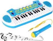 Love&Mini Piano Toy Keyboard for Kids - Baby Girls Toys with 31 Keys and Microph