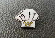 —Story Arc Pins #7— "Oui, Chef" Hard Enamel Pin 1" Motivational Custom Pin