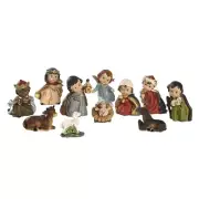 Birth of Jesus Ornament Christmas Cartoon Manger Set Miniature Nativity Scenes
