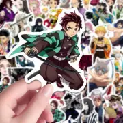 Demon Slayer 80 Assorted Vinyl Sticker Sheet, No Repeat, Anime, SHIP FROM USA