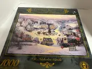 Thomas Kinkade 1000 Piece Puzzle "St Nicholas Circle " 27" x 20" NEW