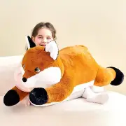 IKASA Giant Fox Plush ToyGiant Fox Cute Jumbo Soft Toys,Huge Big Size Plushy