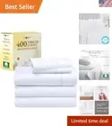 2023 Good Housekeeping Award Winning Split King Sheet Set - Modern White