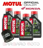 Honda CBR 1000 RR Maintenance Kit Motul 5100 10W40 Oil + Filter 2016 2017 2018