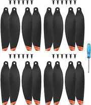 HeiyRC Mavic Mini 2 Propeller 16pcs Replacement Blades Props for DJI Mini 2 Drone Spare Airscrew Parts,Black Orange