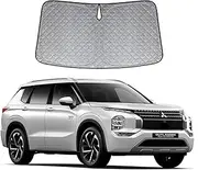 OTTO SHADES Thick WindScreen Sunshade for Mitsubishi Outlander 2021-2024 Premium 6 Layers UV Protection Foldable Windshield Sun Visor Heat Shield Cover Make Car Cooler
