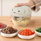 Pull String Manual Vegetable Fruit Onion Nuts Chopper Mincer Mixer Slicer Dicer