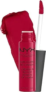 NYX PROFESSIONAL MAKEUP Soft Matte Lip Cream, Lightweight Liquid Lipstick - Monte Carlo (Deep Cranberry Red)