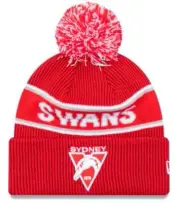 Sydney Swans AFL New Era Cuff Beanie