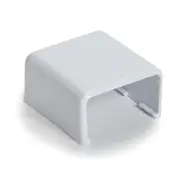 Hellermann Tyton TSR3W-36 1-3/4" End Cap, PVC, White (Pack of 10)