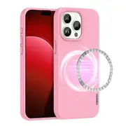ZUSLAB for Apple iPhone 15 Pro Max MagSafe Case Liquid Silicone Anti-Scratch Gel Rubber Shockproof Protective Magnetic Cover (2023) - Pink
