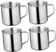 BESTOYARD 4pcs Travel Mug with Handle Unbreakable Mini Cups for Home Outdoor Use Friendly Design Easy to Clean for Camping and Family Activities