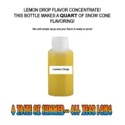 LEMON DROP MIX SNOW CONE/SHAVED ICE FLAVOR CONCENTRATE MAKES 1 QUART